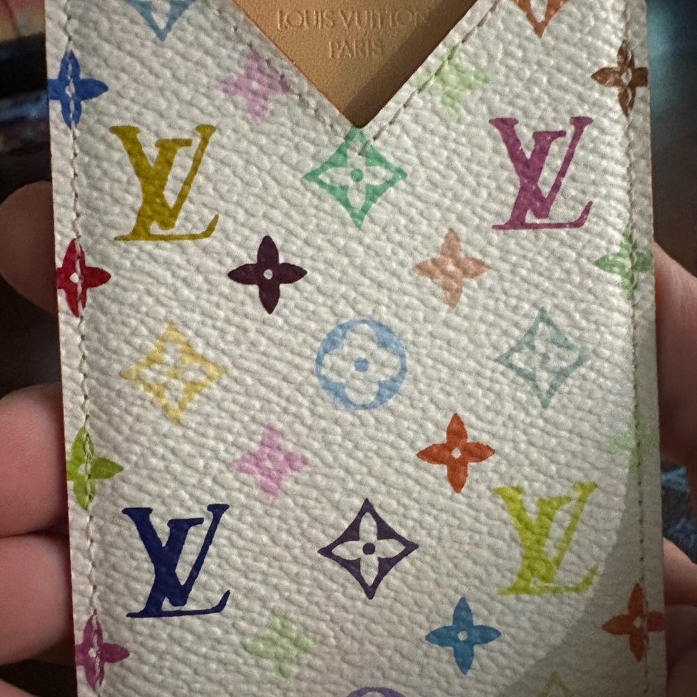 Louis Vuitton vintage Murakami mirror case card holder